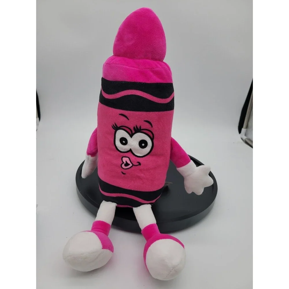 Hallmark Crayola Experience Crayon Smiling Jazzberry Jam Pink Plush 20